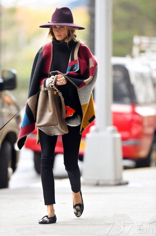 高领毛衣怎么穿好看 Olivia教你穿出名媛范儿 1.jpg