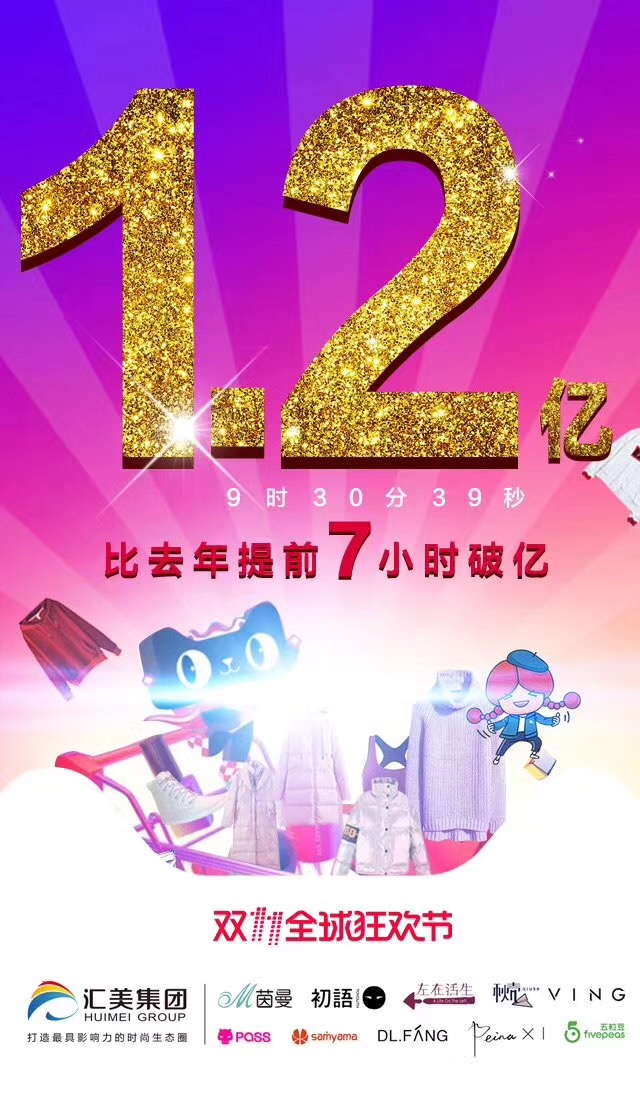 双十一各大品牌战绩汇总 哪些品牌闯入了亿元大关?1.jpg