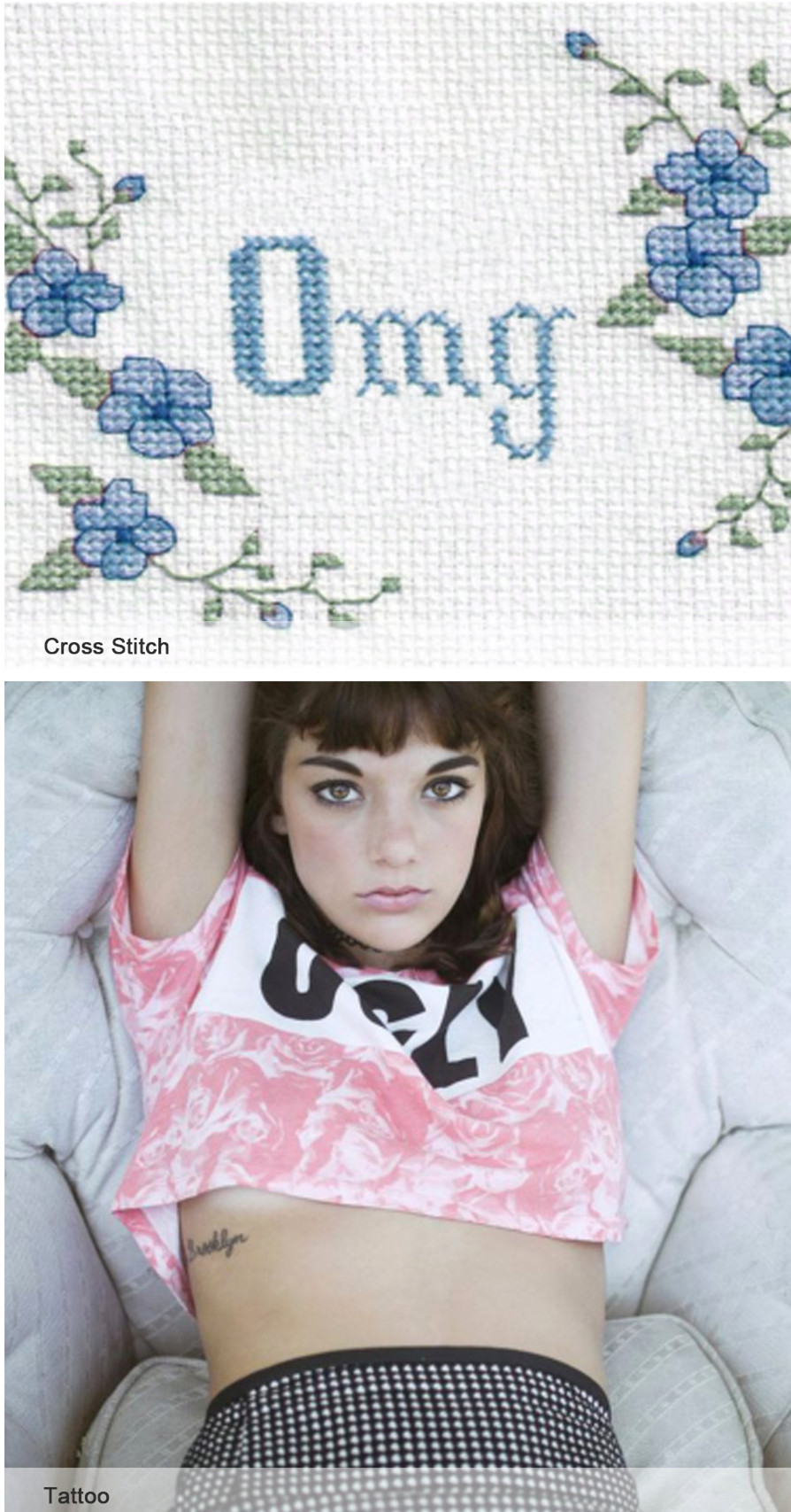 2017春夏女装流行图案/花型 十字绣