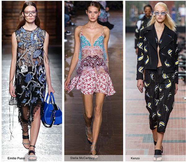 2018春夏女装图案/花型流行