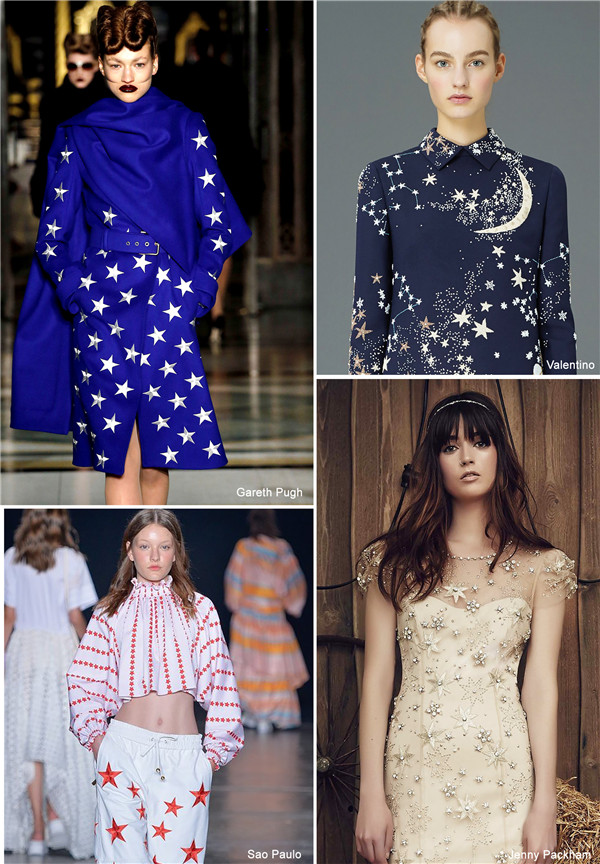 2018春夏女装图案/花型流行趋势 星空物语