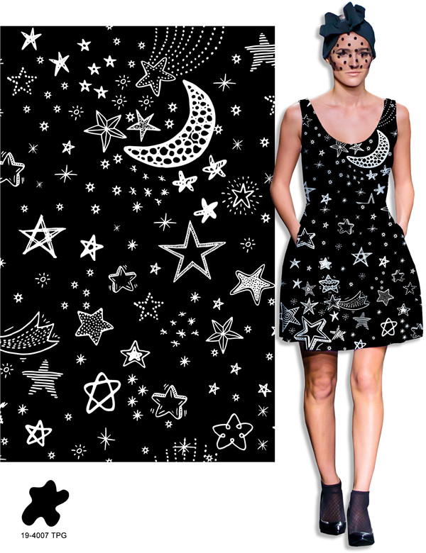 2018春夏女装图案/花型流行趋势 星空物语