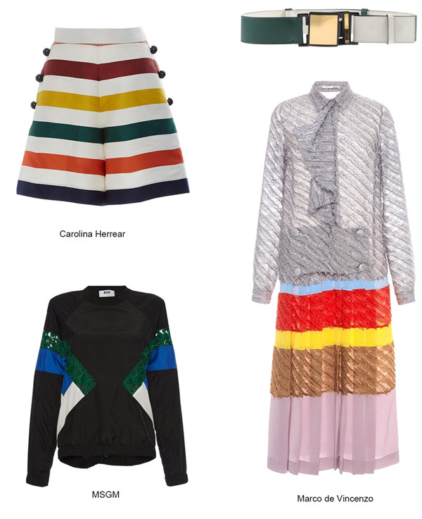 2017春夏女装流行搭配 几何美学