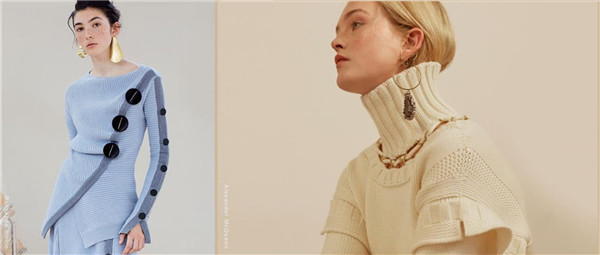 2018/19秋冬女装针织工艺趋势 细节&镶边