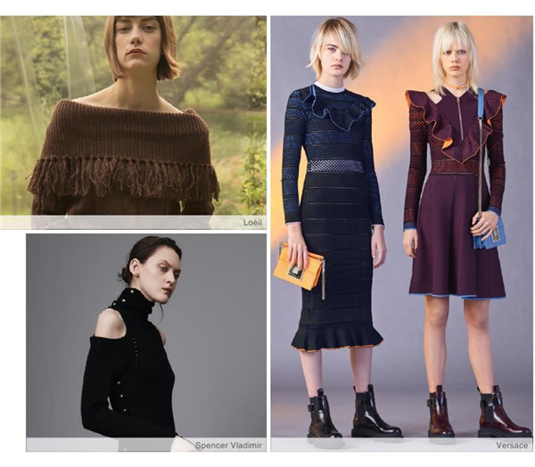 2018/19秋冬女装针织工艺趋势 细节&镶边