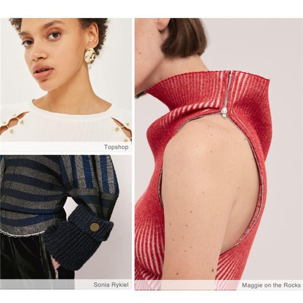 2018/19秋冬女装针织工艺趋势 细节&镶边