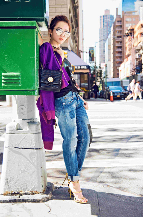 纽约街头秀 张靓颖的Bally 时髦演绎法2.jpg