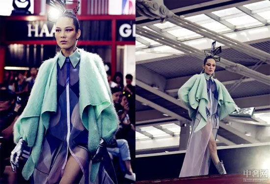浮夸和皮草一个都不能少 祁刚2015秋冬“对岸”秀神秘诱人3.jpg