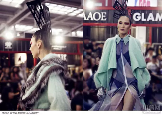 浮夸和皮草一个都不能少 祁刚2015秋冬“对岸”秀神秘诱人5.jpg