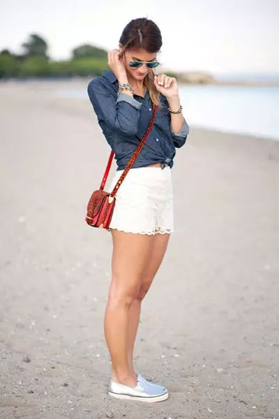 夏天蕾丝才是正确的选择 蕾丝短裤的时尚穿搭法2.jpg