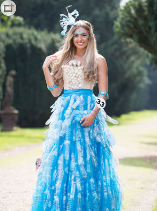 英国举行英格兰小姐选美 众多佳丽穿环保主题服装亮相1.png